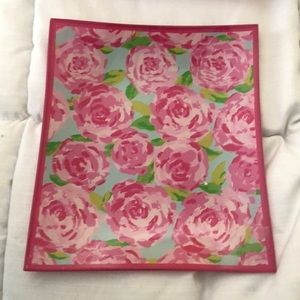 Lilly Pulitzer Glass Catchall Tray